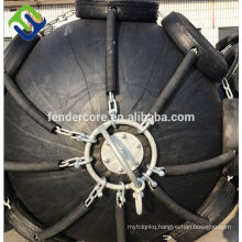 Marine Pneumatic Rubber Fender with Galvanized Chain and Tire Made in China